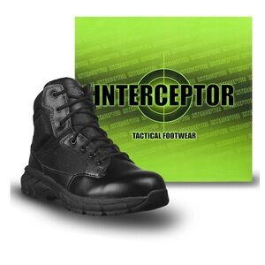 Interceptor Men's Guard Zippered 6" Soft Toe Tactical Boots New Size 11